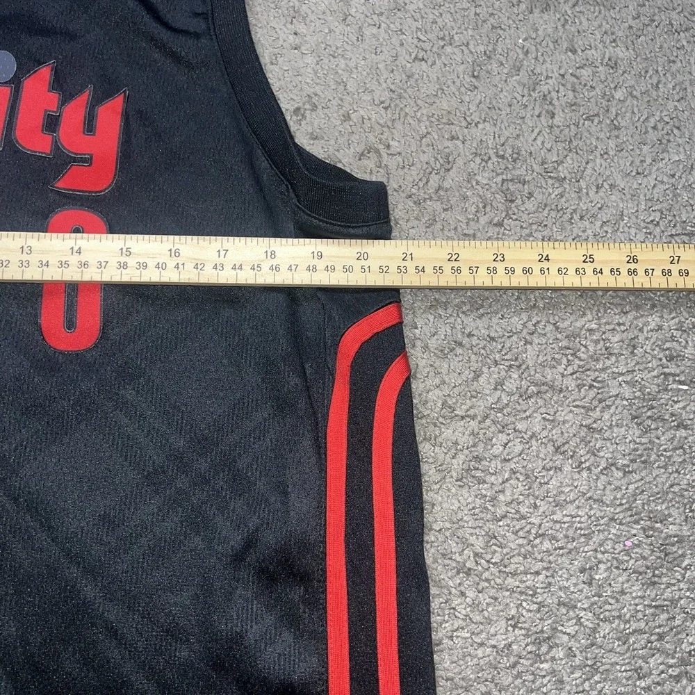 Nike Portland Trail Blazers Damian Lillard #0 NBA Jersey Black Youth‎ XL
